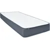 Image de Matelas de sommier ressorts medium 200x90x20 cm tissu blanc & gris