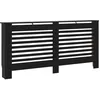 Image de vidaXL Cache-radiateur noir 172x19x81,5 cm MDF