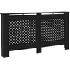 Image de vidaXL Cache-radiateur Noir 152x19x81 cm MDF
