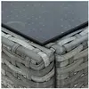 Image de Tables basses d'extérieur VidaXL  Table basse d'extérieur  Résine tressée Gris 40x40x45 cm P31600152
