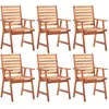 Image de Chaises De Salle Ã Manger D'extÃ©rieur 6 Pcs Acacia Massif