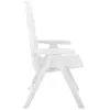 Image de Salons de jardin VidaXL  Chaises inclinables de jardin  lot de 2 Plastique Blanc P31600554