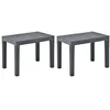 Image de Banc De Jardin - Vidaxl - Anthracite - Plastique - 60x38,5x45 Cm - RÃ©sistant Aux IntempÃ©ries