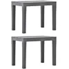 Image de Vidaxl Bancs De Jardin 2 Pcs Moka Plastique