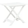 Image de Vidaxl Table Pliable De Jardin Blanc 79x72x70 Cm Plastique