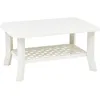 Image de Table Basse Blanc 90 X 60 X 46 Cm Plastique