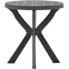Image de Vidaxl Table De Bistro Anthracite Ã70 Cm Plastique