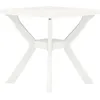 Image de Vidaxl Table De Bistro Blanc 70x70x72 Cm Plastique