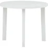Image de Vidaxl Table De Jardin Blanc 89 Cm Plastique