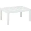 Image de Tables basses d'extérieur VidaXL  Table d'appoint d'extérieur  Plastique Blanc 78x55x38 cm P31599969