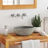 Image de vidaXL Lavabo en pierre de riviÃ¨re Ovale 29-38 cm