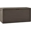 Image de Vidaxl BoÃ®te De Rangement De Jardin Marron 116x44x55 Cm