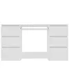 Image de Commodes VidaXL  Bureau  Bois d'ingénierie Blanc 140x50x77 cm P31600680