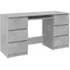 Image de vidaXL Bureau Gris bÃÂ©ton 140x50x77 cm AgglomÃÂ©rÃÂ©
