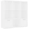 Image de BibliothÃ¨que avec 10 compartiments 98 x 30 x 98 cm bois contreplaquÃ© blanc