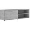 Image de Meuble TV Gris bÃ©ton 120x34x37 cm AgglomÃ©rÃ© - vidaXL