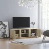 Image de Vidaxl Meuble Tv ChÃªne Sonoma 120x34x37 Cm Bois D'ingÃ©nierie