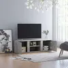 Image de Vidaxl Meuble Tv Gris BÃ©ton 120x34x37 Cm Bois D'IngÃ©nierie