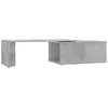 Image de Table Basse Gris BÃ©ton 150x50x35 cm Bois ComposÃ© Industriel avec Cadre Solide