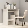 Image de Vidaxl Bureau Blanc 80x45x74 Cm Bois D'IngÃ©nierie