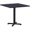 Image de Vidaxl Table De Jardin Noir 80x80x75 Cm