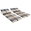 Image de vidaXL Sommiers Ã  lattes sans matelas 2 pcs avec 42 lattes 90x200 cm