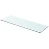Image de vidaXL Panneaux d'Ã©tagÃ¨re 2 pcs Verre Transparent 80 x 25 cm