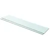 Image de vidaXL Panneaux d'Ã©tagÃ¨re 2 pcs Verre Transparent 100 x 20 cm