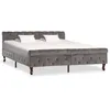 Image de vidaXL Cadre de lit sans matelas gris velours 160x200 cm