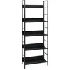 Image de BibliothÃ¨que Ã  5 niveaux Noir 60x27,6x158,5 cm AgglomÃ©rÃ© vidaXL vidaXL