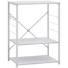 Image de vidaXL Armoire Ã  four Ã  micro-ondes Blanc 60x39,6x79,5 cm