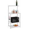 Image de vidaXL Armoire Ã  micro-ondes Blanc 60x39,6x123 cm Bois d'ingÃ©nierie