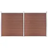Image de ClÃ´ture De Jardin Wpc 353x186 Cm Marron