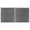 Image de ClÃ´ture De Jardin Wpc 353x186 Cm Gris