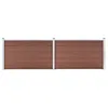 Image de Vidaxl ClÃ´ture De Jardin Wpc 353x106 Cm Marron