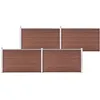 Image de Vidaxl ClÃ´ture De Jardin Wpc 699x106 Cm Marron