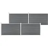 Image de Vidaxl ClÃ´ture De Jardin Wpc 699x106 Cm Gris
