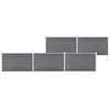 Image de Vidaxl ClÃ´ture De Jardin Wpc 872x106 Cm Gris