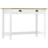 Image de vidaXL Table console Hill avec 2 tiroirs 110x45x74 cm Bois pin massif