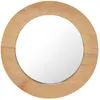 Image de vidaXL Miroir mural 40 cm Teck Rond