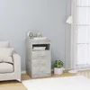 Image de vidaXL Armoire Ã  tiroirs Gris bÃ©ton 40x50x76 cm Bois d'ingÃ©nierie