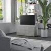 Image de vidaXL Meuble TV Gris bÃ©ton 80x34x36 cm Bois d'ingÃ©nierie