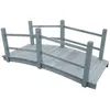 Image de Pont De Jardin Gris 140x60x56 Cm Bois De Sapin Massif