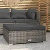 Image de Chaises De Salon De Jardin Et Coussins 2pc Plastique Anthracite