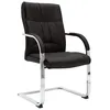 Image de Chaise de bureau cantilever Noir Similicuir
