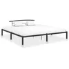 Image de vidaXL Cadre de lit sans matelas noir mÃ©tal 180x200 cm