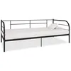 Image de vidaXL Cadre de lit de repos Noir MÃ©tal 90 x 200 cm