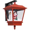 Image de vidaXL Lampe murale de NoÃ«l lumiÃ¨res LED et PÃ¨re NoÃ«l Rouge 40x27x45cm