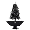 Image de VIDAXL Arbre de No?l neigeux avec base de parapluie Noir 190 cm PVC