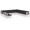 Image de Fauteuil de jeux vidÃ©o et repose-pied Blanc et noir Similicuir - VidaXL